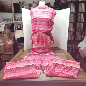 Ashley Stewart  top & Pant Set Pink